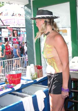 Body Painting 2004 photo - Duval Street, Key West